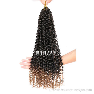16inch Passion Twist Hair Synthetic Kinky Twist Ombre Twist Crochet Braid Hair Extension Springtwist Hair Daily 22strands/pack